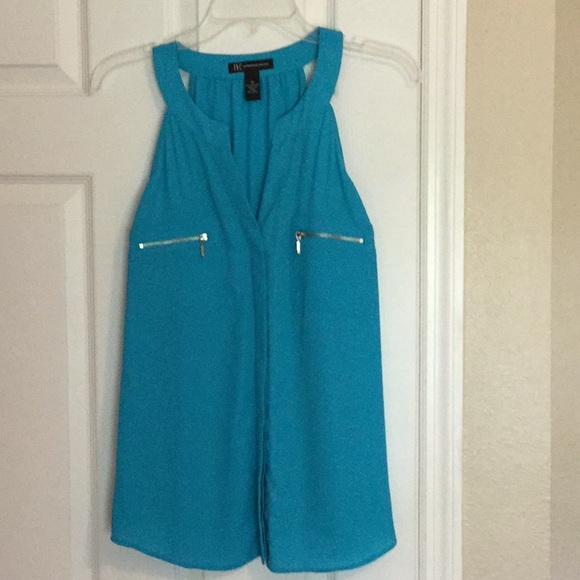 INC International Concepts Tops - Turquoise cutaway blouse